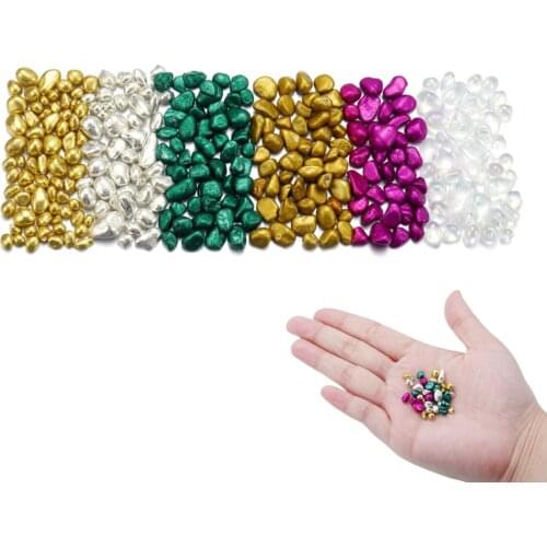 50g/Lot Metal Irregular Crushed Stones Filler Mixing Decoration Plated Stone For DIY Epoxy Resin Mold Fillings Material Supplies