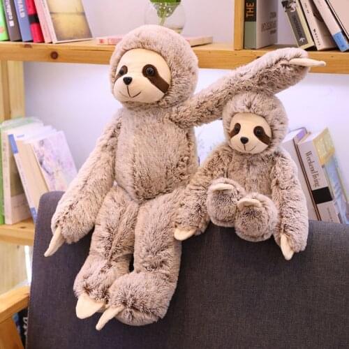 50cm 70cm New Simulation Sloth Sloth Home Decor Stuffed Plush Soft Pillow Doll Toy Christmas Gift