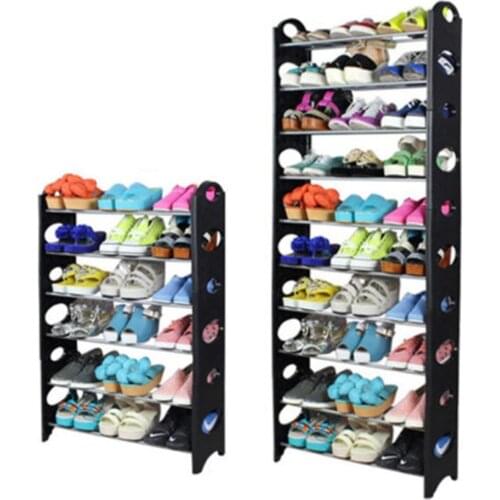 6 \ 4 Tiers Fashion Practical Shelf Shoes Shoe Rack Storage Adjustable Home Bathroom Organizer Stand Cupboard Tower Dropshipping