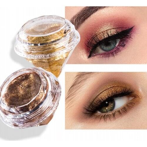 Diamond Pearl Liquid Eyeshadow Glossy Liquid Shimmer Pigment Waterproof Mineral Cosmetic Professional Eye Shadow Makeup 1pc