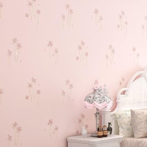 Beibehang Three-dimensional 3d non-woven wallpaper warm pastoral flowers living room bedroom full of wallpaper papel de parede