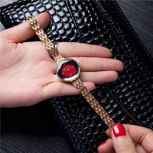 Luxury Women Bracelet Watches Diamond Starry Sky Rose Gold Simple Ladies Watch Womens Quartz Wristwatch Reloj Mujer Clock Gift