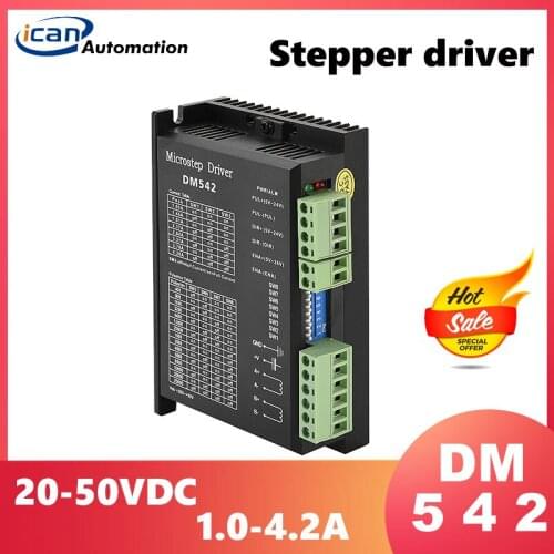 Stepper Motor Driver DM542 1.0-4.2A 20-50VDC nema 17 Stepper Drivers nema23 driver nema34 driver