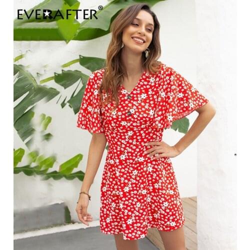Красные летние платья EVERAFTER China At AliExpress