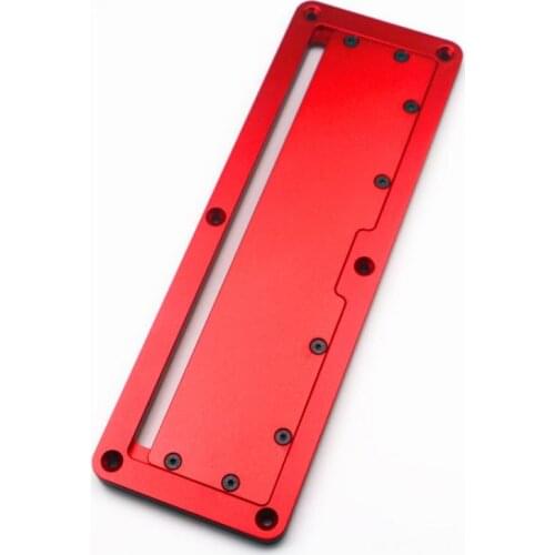 Electric Circular Saw Flip Cover Plate Flip-Floor Table Special Cover Plate Adjustable Aluminium Insert Plate for Table Saw