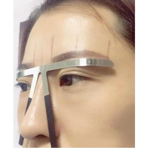Microblading Eyebrow Tattoo Stencil Ruler Shaper Template Definition Permanent Makeup Eyebrow Measure Eyebrow Guide Tool