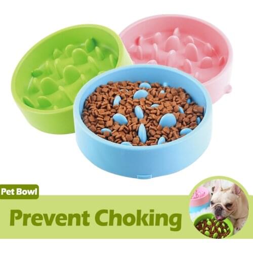 Slow Feeder Dog Bowl Prevent Choking Large Dog Feeder Anxiety Eat Slow Puppy Pet Bowl Prevent Obesity Dogs Supplies Dropshipping
