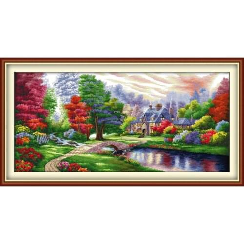 The Ambilight Home Decor Cross Stitch Kits Printed Canvas DMC Counted printed Cross-stitch set Embroidery Needlework Kit DIY