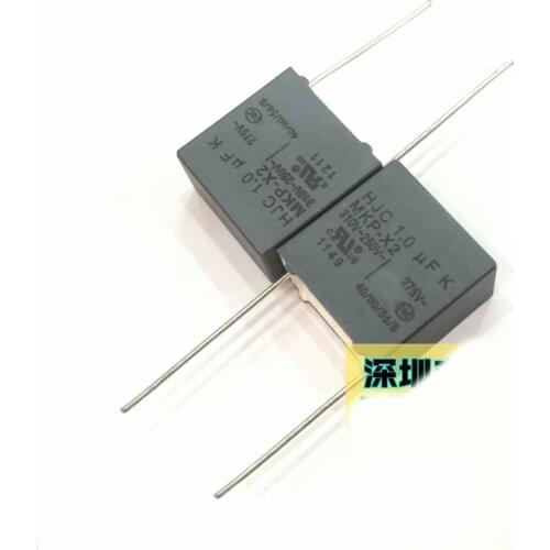 New 2PCS/lot HJC 1.0 UF K MKP-X2 310V-250V 275V 105 Feet from 22MM Safety capacitance
