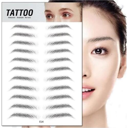 New Arrival Waterproof Breathable Non-toxic 3D Tattoo Practice Skin Sticker To Eyebrow For Microblading Tattoo Tattoo Beginners