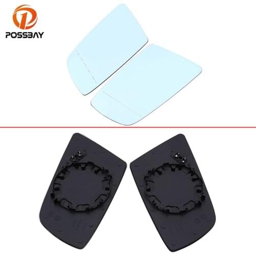 POSSBAY Car Rearview Wing Heated Mirror Glass for BMW 6-Series E63 Coupe 2004-2010 Exterior Door Mirrors for BMW 5-Series E60