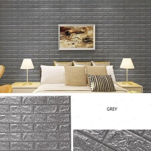 15pcs Self adhesive Wallpaper Peel and Stick 3D Wall Panel Living Room Brick Stickers Bedroom Kids Room Brick Papers Home Decor