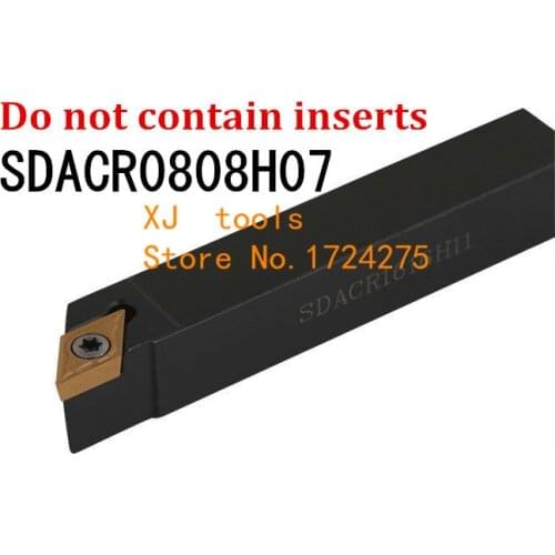 SDACR0808H07 8*8mm Metal Lathe Cutting Tools Lathe CNC Machine Turning Tools External Turning Tool Holder S-Type SDACR
