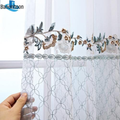 Special Offer New Arrival Curtains Luxury Mesh Tulle For Bedroom Blinds Exquisite Lace Sheer Living Room Screens Custom