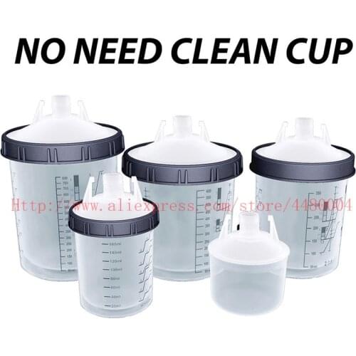 Paint Mixing Cup PPS Type H/O Quick Cup Hard Cup Inner Cup Lids 160ml 400ml 600ml 800ml Spray Gun KIN