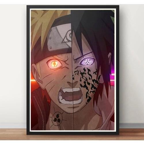 Uchiha Itachi Canvas Painting Japanese Anime Naruto Poster Wall Art Picture Mural Modular Living Room Bedroom Home Decor Cudros