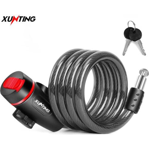 Xunting Bicycle Lock Anti-theft Password Lock Mountain Bike Portable Lock Bicycle Lock Chain Lock Bicycle Accessory Lock