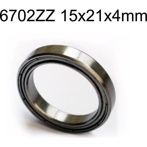 Ultra-thin deep groove ball bearings 61702ZZ 6702ZZ 15*21*4 mm 15x21x4mm