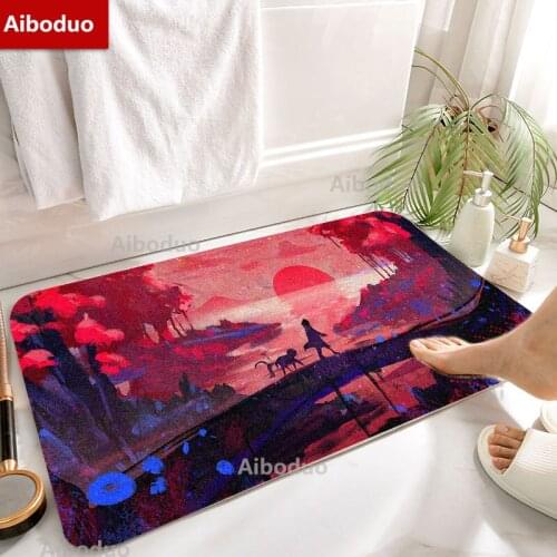 Наборы ковриков для ванной и туалета AIBODUO China At AliExpress
