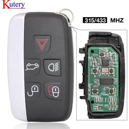 Kutery 315/434MHz Car Remote Key fit Jaguar for Land Rover Discovery 4 Freelander for Range Rover Sport Evoque Smart key Fob