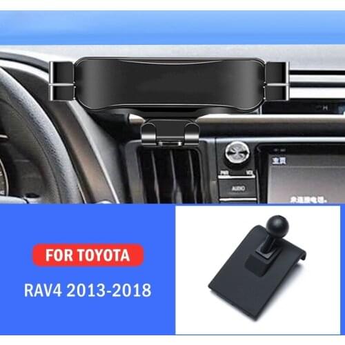 Car Mobile Phone Holder For Toyota Rav4 2013 2014 2015 2016 2017 2018 Mounts Stand GPS Gravity Navigation Bracket Accessories