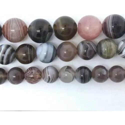 4-12mm Natural Green Opal Chalcedony Round Persian Gulf Agate Gems Stone Spacer Beads For Jewelry Making DIY Bracelet Necklace