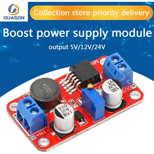 DC DC boost power supply module XL6019 voltage stabilized power supply module output 5V/12V/24V adjustable