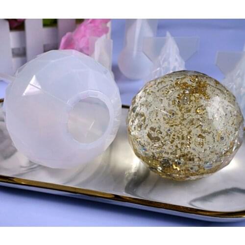 Epoxy Decorative Resin Mold Transparent Crystal Ball Casting Silicone DIY Mould F3MF