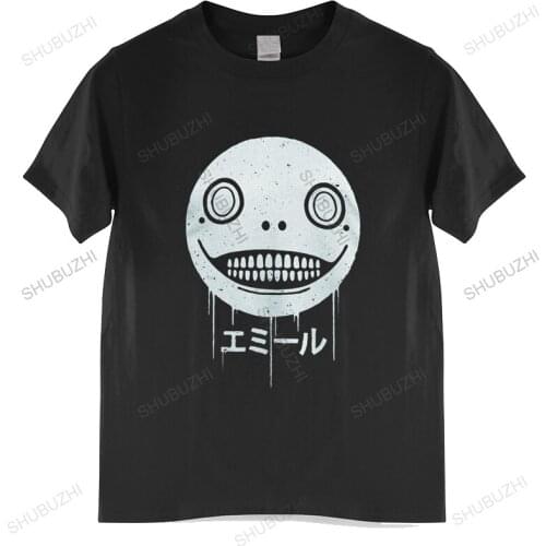 Fun Emil Nier Replicant Automata Game T-Shirt for Men O Neck Cotton T Shirts Short Sleeve Tees 4XL 5XL Clothing