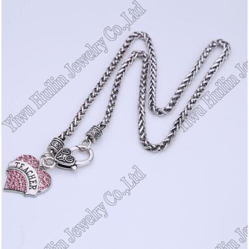 Fast shipping crystal teacher necklaces & pendants