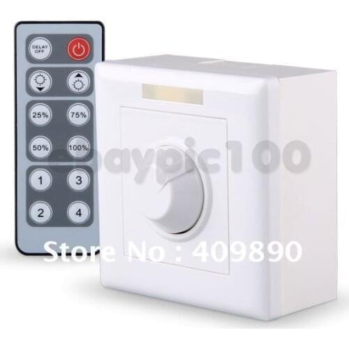 Free shipping IR Remote LED Light Lamp Dimmer Control Controller 12 Keys Brightness Adjustable