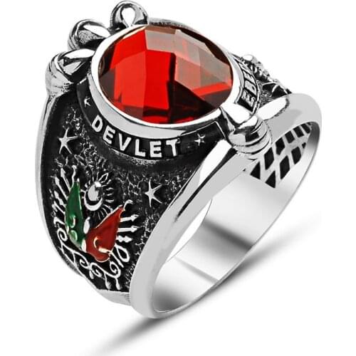 State Ebed Bout Written Zircon Stone Ring