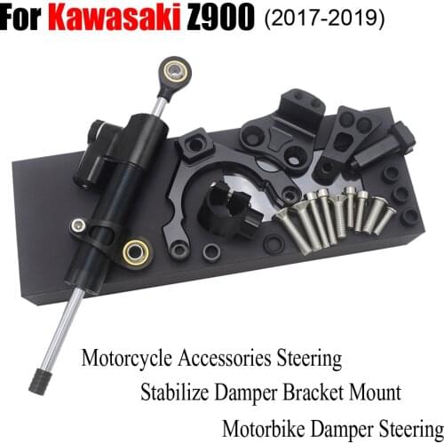 Fast Shipping For KAWASAKI Z900 Z 900 2017-2019 Motorcycle accessories CNC Steering Damper Mounting Kit Stabilizer Adjustable