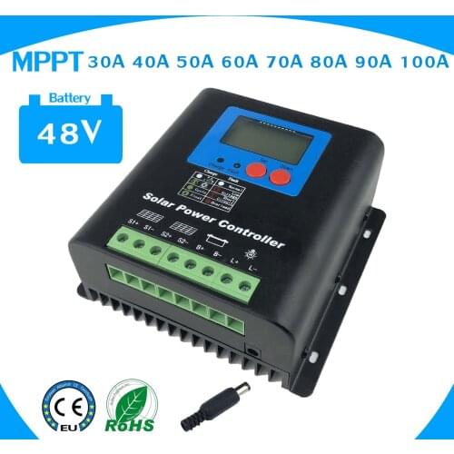 High quality MPPT Controllers Solar Charge Controller 90A/80A/70A/60A/50A/40A/30A 48VLCD Display Output Controller