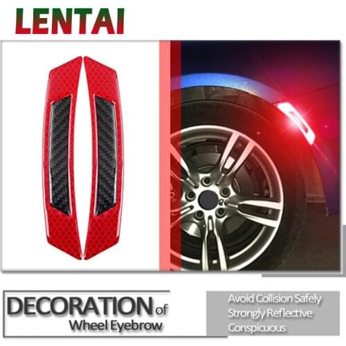 LENTAI For Kia rio ceed sportage 2017 cerato Citroen c4 Suzuki swift grand vitara 1Set Auto Car Door Wheel Eyebrow 3D Stickers