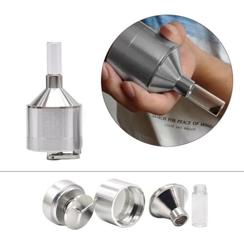 Metal Manual Tobacco Filler Integrated Weed Herb Grinder Smoking Accessories Grass Spice Miller Crusher Rolling Machine Men Gift