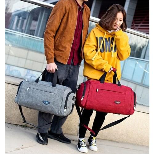 Fashion hand travel bag Men waterproof sports bags Large capacity luggage duffle bag multifunctional shoulder Weekend Bags 2019
