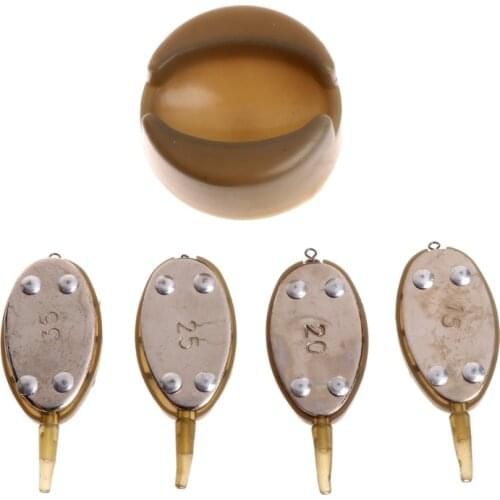 Set Of Fishing Feeding Quick Release Method Plastic Mold Lead Feeder Bait Tools