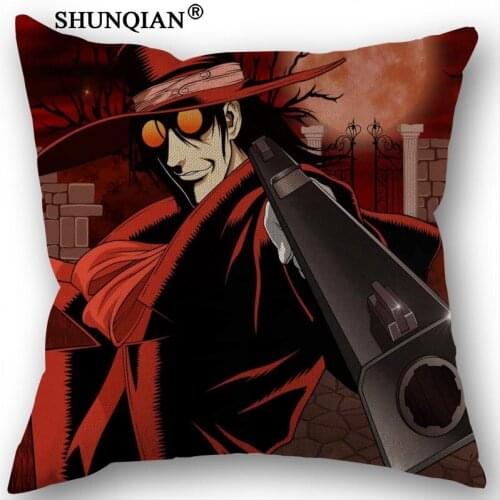 Custom Hellsing Pillowcase Printed Pillow Cover Home Textiles Decorative Pillowcase Customize Gift 45x45cm