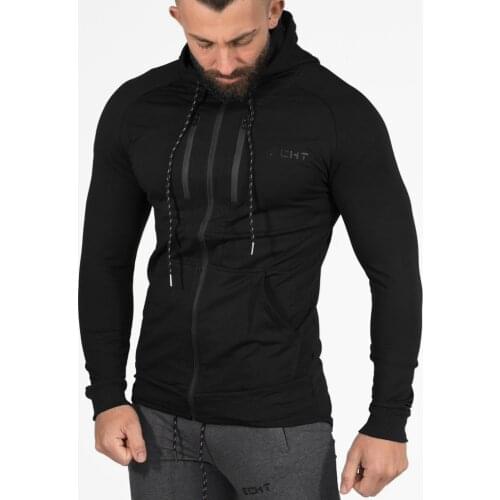 New 2019 mens hoodie with hat autumn and winter fashion mens hoodie zipper cotton sweatshirt hoodie mens casual tight hoodie