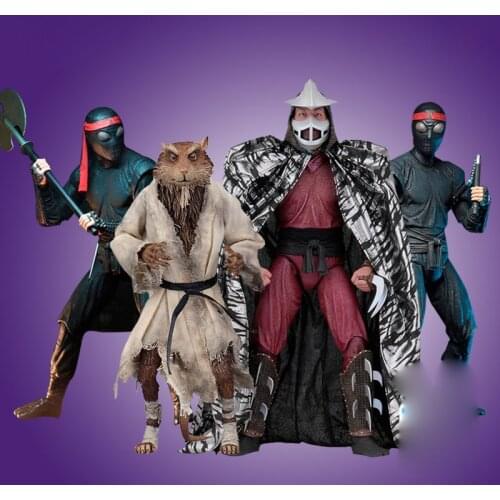Teenags Mutant Ninjaa Turtles Ninjas Splinter Joints Movable Action Figure Model Ornaments Toys Children Gifts