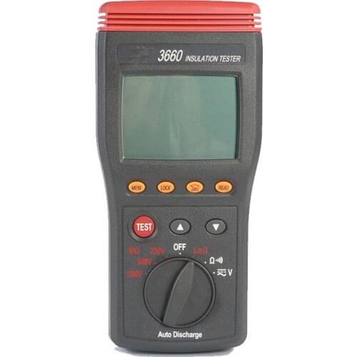 New Professional High Quality Autoranging Insulation Meter Portable Resistance Meter Automatically Switch to Voltage Measurement