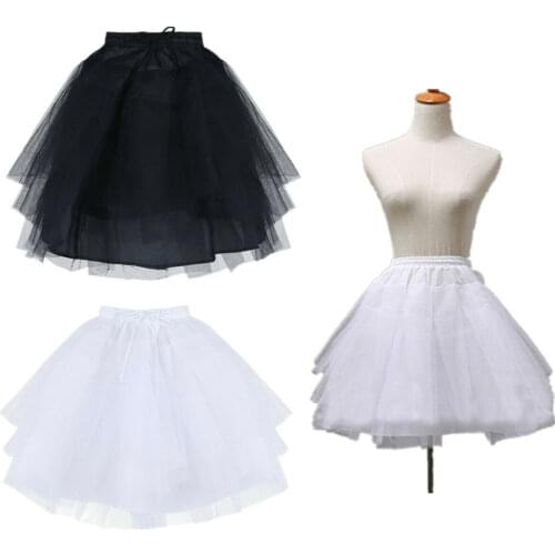 Flower Girls 3 Layers Tutu Underskirt Kids Petticoat Party Wedding Slip Dress 2023