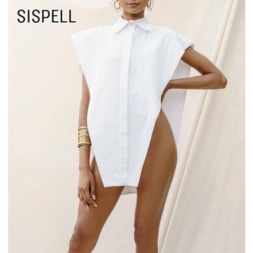 SISPELL Womens White Shirts