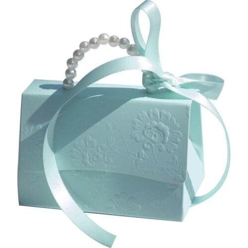 Wedding Favor Candy Box Chocolate Package Treat Candy Boxes With Ribbons Baby Shower Birthday Party Set Event Party Supplies