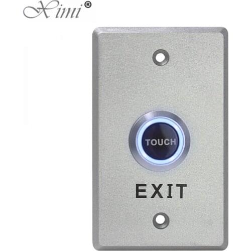 With Led Light No/NC/Com Zinc alloy Door Exit Button Switch Metal push button switch for home security system