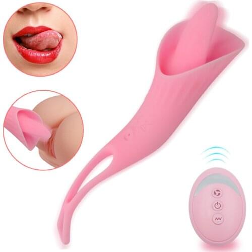 Remote Control Dildo Tongue Vibrator Nipple Massage Clitoris Stimulation Vagina Tightening Pussy Masturbator Sex Toys for Women
