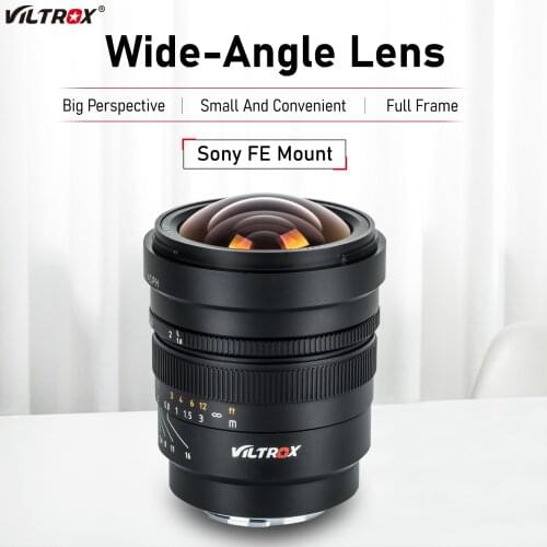 VILTROX 20mm F1.8 Wide Angle-Prime Fixed Focus Portrait Full-Frame for Sony Lens NEX E Mount A6500 A7S A7M3 A7RIV Camera Lens