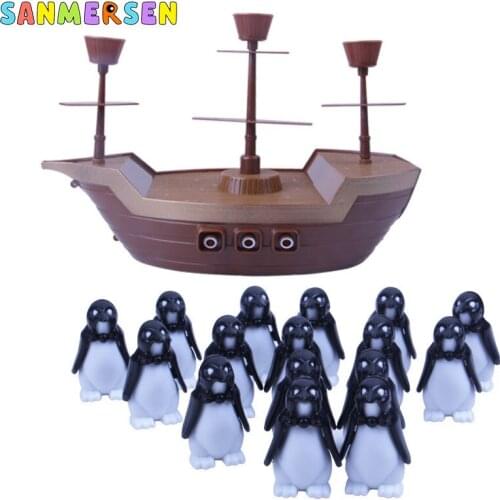 Funny Pirate Ship Balance Game Little Penguin Interaction Board Game Parent-child Novelty Toy Family Party Game Baby Gifts