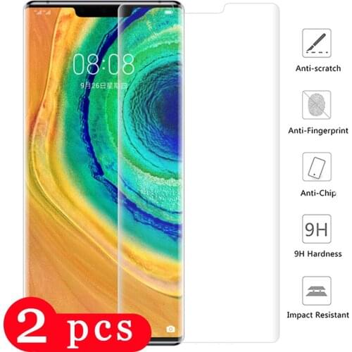 2Pcs 9D for huawei mate 30 pro 30 lite tempered glass phone screen protector mate 30 on the glass protective film smartphone